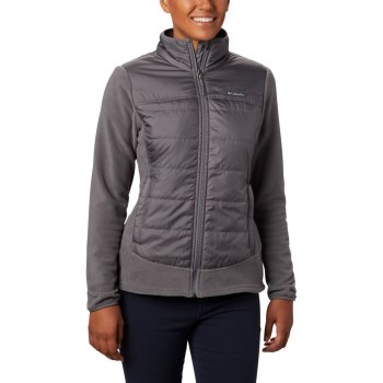 Dámské Bundy Columbia Basin Butte Fleece Full Zip Šedé KFNRDX793